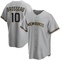 Gray Mike Brosseau Youth Milwaukee Brewers Road Jersey - Replica